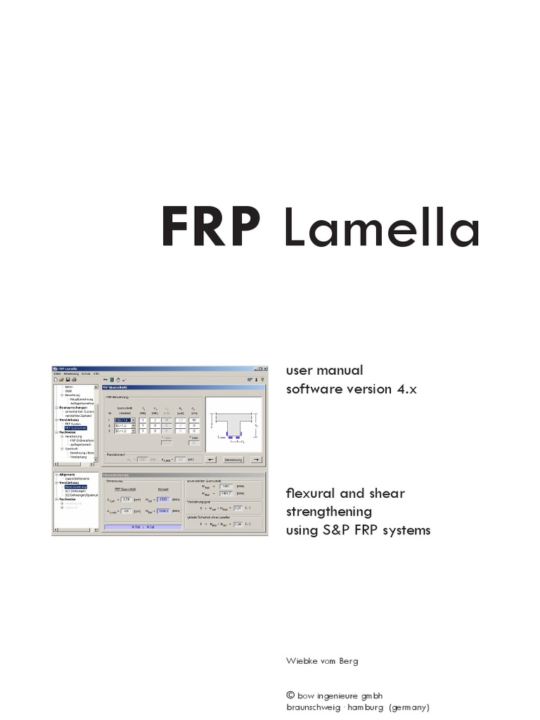 نرم افزار طراحی و محاسبات FRP Lamella
